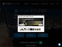 Tablet Screenshot of bitcoinenlinea.com